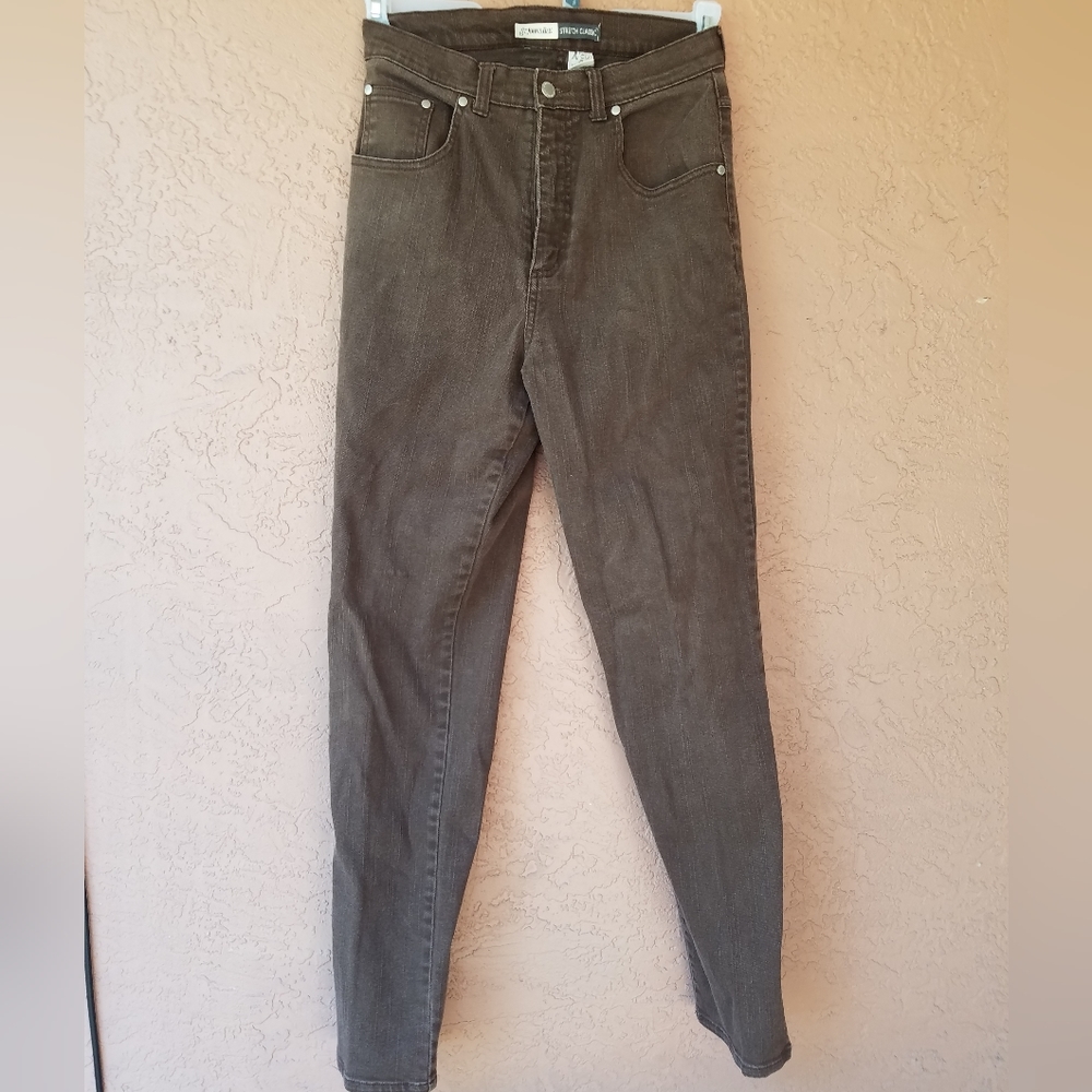 St. John's Bay Dark Brown High-Rise Skinny Jeans